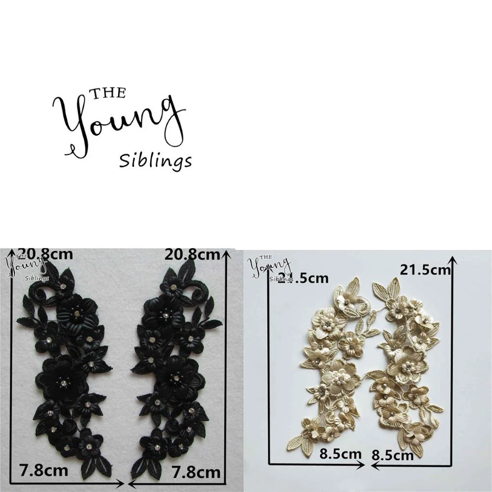 

High quality Collar Lace Applique Decorated DIY Lace Neckline Sewing Clothing Accessory Scrapbooking a pair for sale YL549-YL553