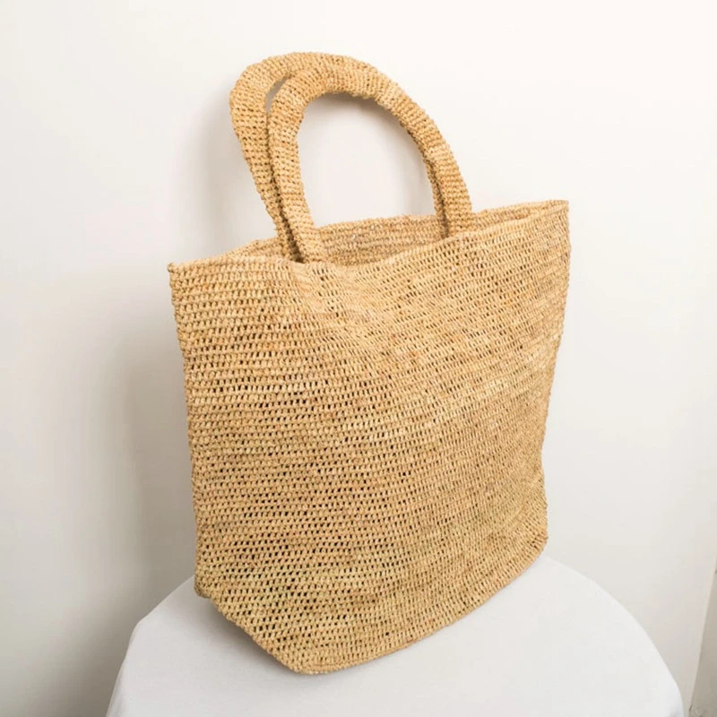 

Handmade Straw Bag Leisure Beach Storage Women Bags Fashion Totes Woven African Hand-Made Shoulder Bag Seaside Resort Bag