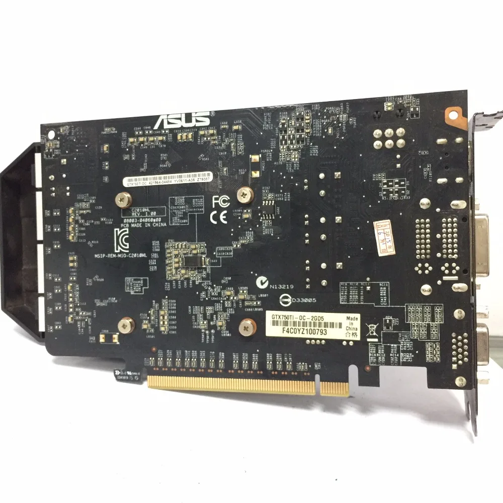 Asus GTX 750TI OC 2GB GTX750TI 2G D5 DDR5 128 бит ПК настольные видеокарты PCI Express 3 0 компьютерная