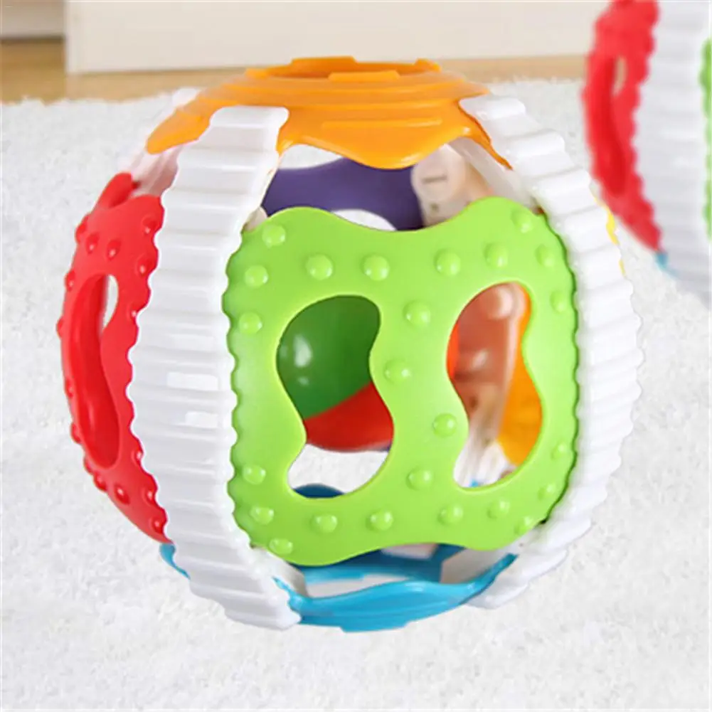 Baby Infant Kids Puzzle Early Education Toys 6-Color Gripping Ball Rattle Gifts 