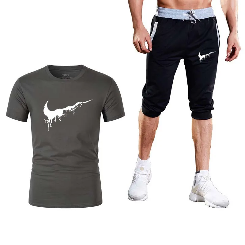 Quality Men's Sets Summer Hot Sale Men's Sets T Shirts+shorts Two Pieces Sets Casual Tracksuit Male Gyms Workout Fitness Sets Quality Men's Sets Summer Hot Sale Men's Sets T Shirts+shorts Two Pieces Sets Casual Tracksuit Male Gyms Workout Fitness Sets