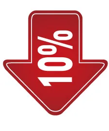 

6cm width 10% 20% 30% 50% OFF, DISCOUNT promotion label sticker, Item No. PD08
