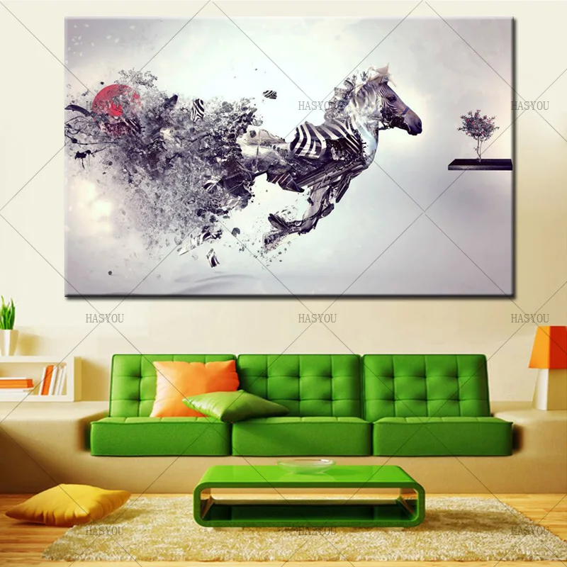 Marvel-Canvas-Wall-Art-Running-Zebra-Painting-for-Living-Room-Wall-Decoration-Hand-Painted-Abstract-Animal