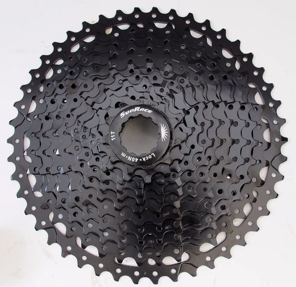 Sunracing CSMS8 11-40/42T 11 Spd широкий коэффициент горный велосипед mtb кассета M8000/M9000 XX1 X01 X1 GX, черный/шампань