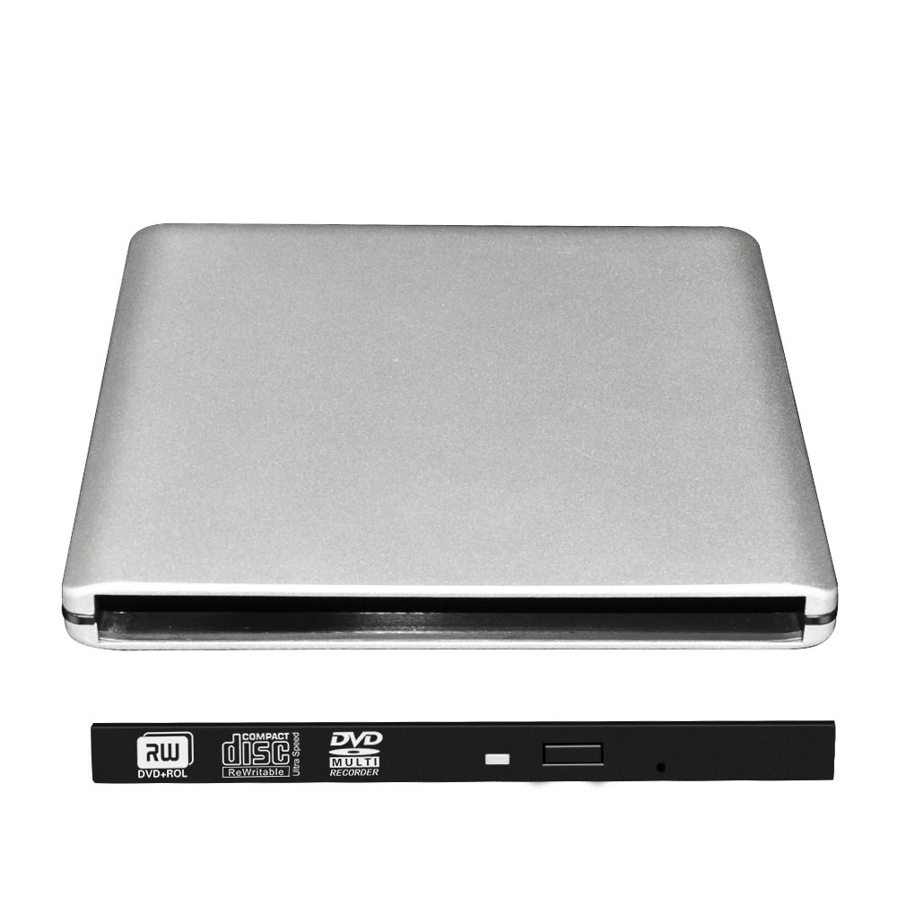 DeepFox ODP95S External DVD Rom Case with Type C Cable USB 3.1 to 9.5mm SATA Enclosure for CD DVD RW