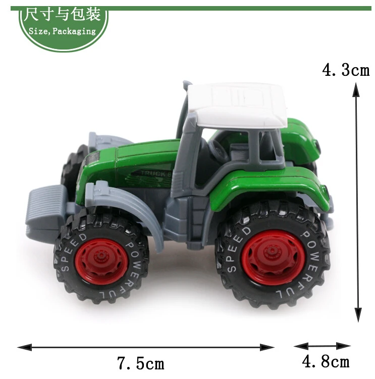 1: 64 сплав фермер автомобиль, сплав модель автомобиля, раздвижные игрушки, подарочная упаковка, детские подарки