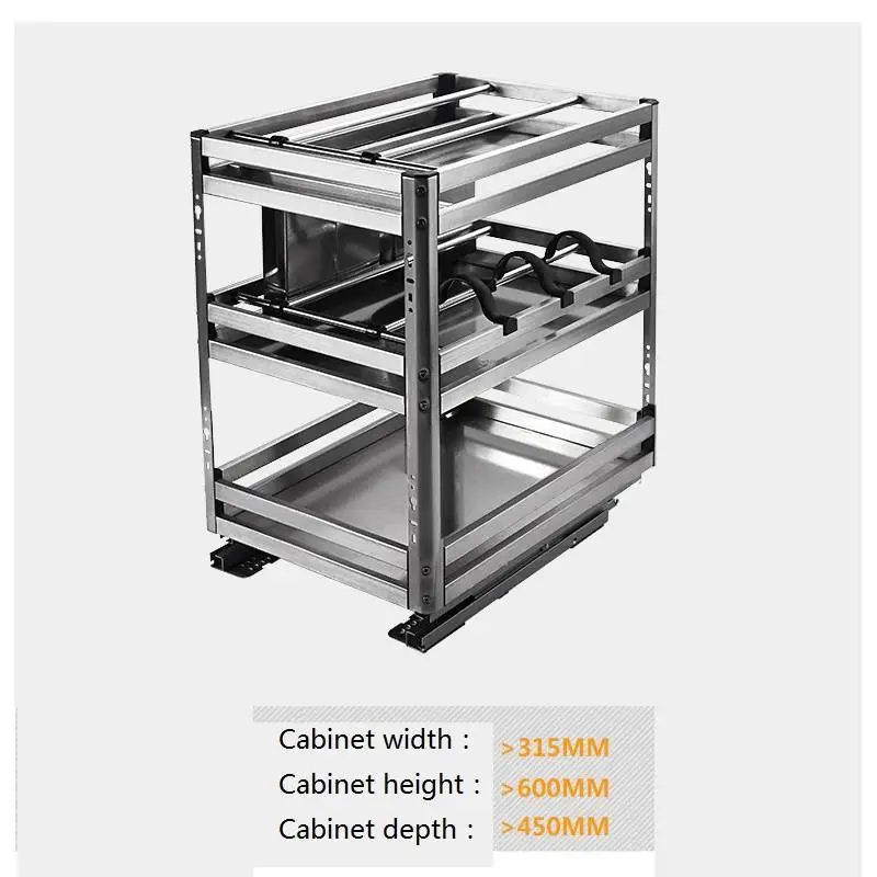 Аксессуары, органайзер, Mutfak Malzemeleri, кухонный шкаф из нержавеющей стали, Cocina Cozinha, кухонный шкаф, Cestas Para Organizar Basket - Цвет: Version C