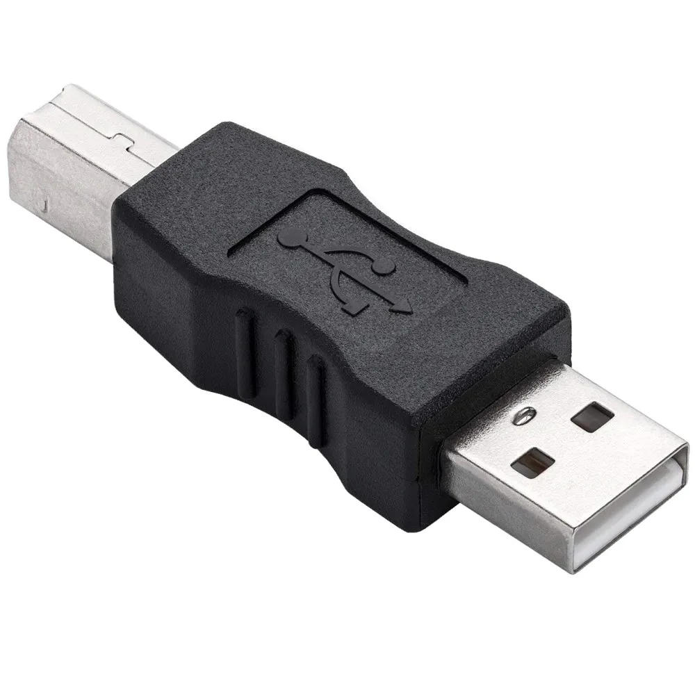 

USB Printer Adapter USB 2.0 Type A Male to USB B Print Male Converter Plug AF to BM Connector for Computer Printer Scanner