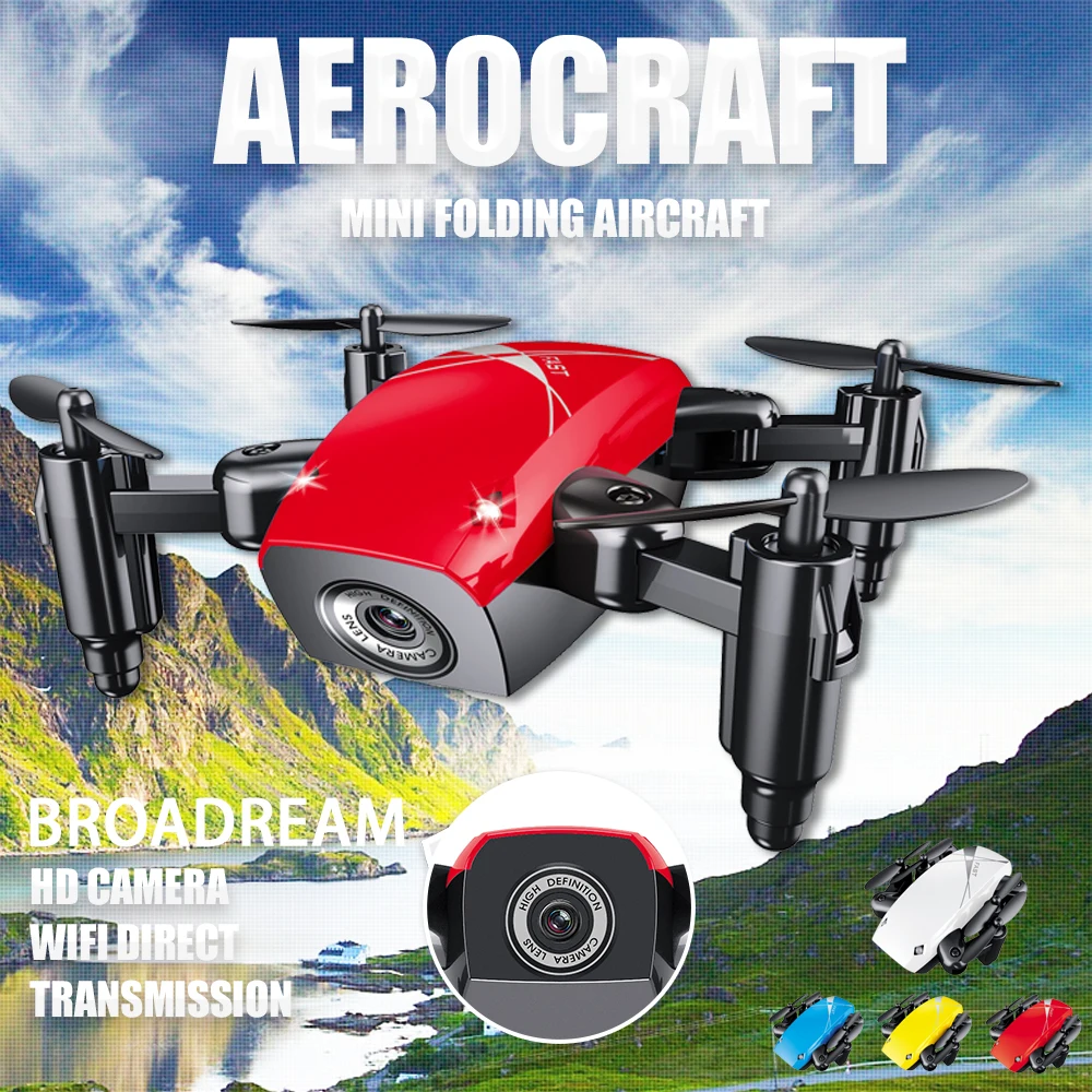 

Foldable Headless RC Helicopter Connect Phone 2.4G 4CH Mini Drone With Wifi 0.3MP HD Camera or RC Dron No Camera For Christmas