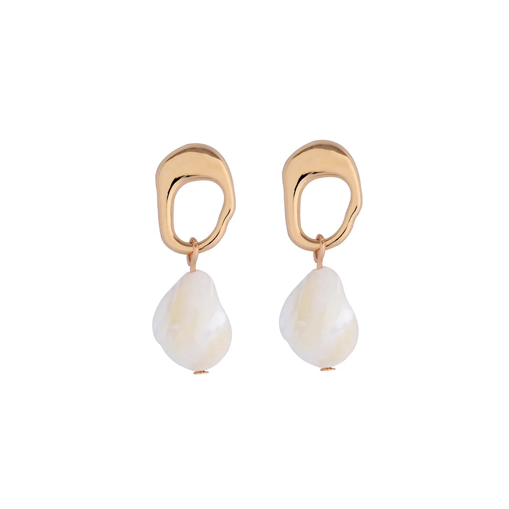 

Bohemian Spiral Conch Shell Earrings Handmade Beach Wedding Long Eearrings For Women Party Holiday Fashion Jewelry New