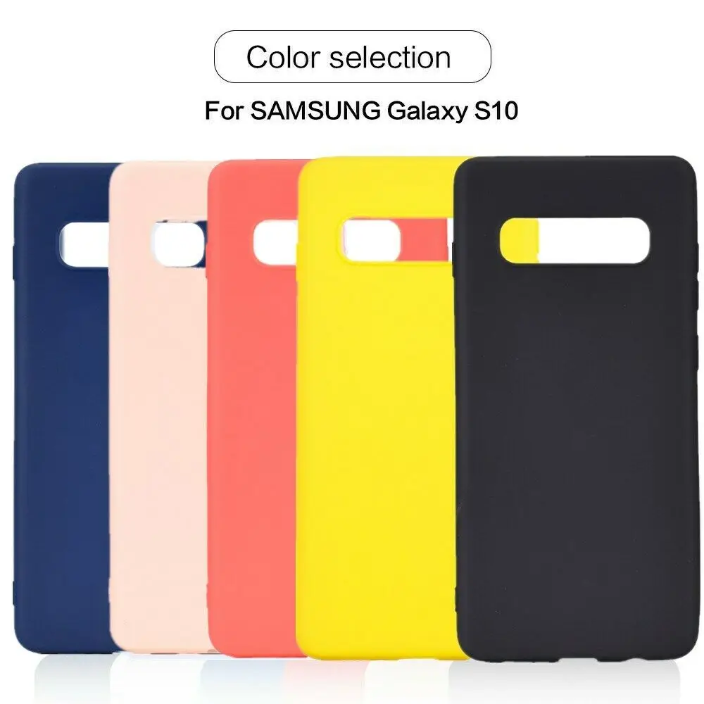 Чехол ярких цветов для Samsung Galaxy S10 Plus Lite мягкий силиконовый ультра тонкий
