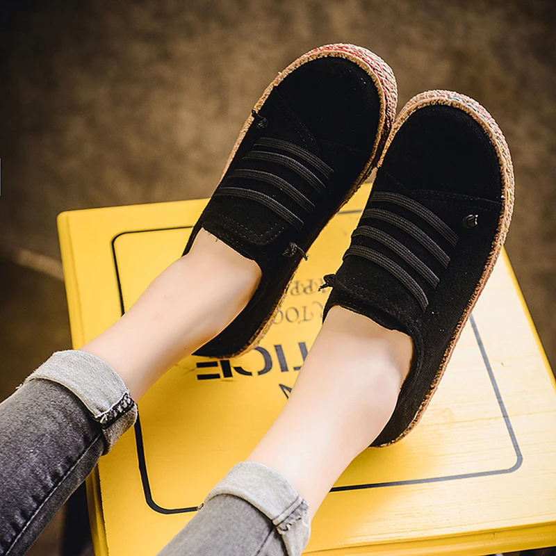

Spring Women Flats Shoes Loafers Round Toe Wide Shallow Slip-on Casual Lady Flats Shoes Oxford Shoes For Women