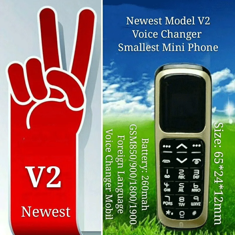 MAFAM Quad Band Bluetooth Dialer Mini teléfono móvil 0,66 pulgadas tarjeta SIM única FM Radio teléfono móvil (no es compatible con tarjeta de memoria)
