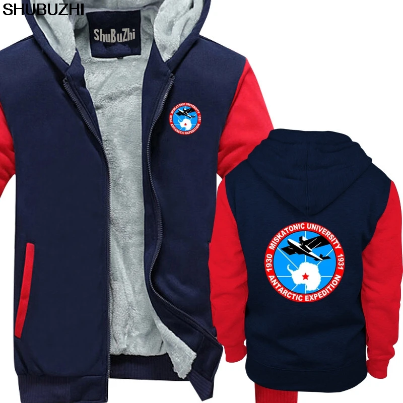 

Miskatonic University 1930 Antarctic Expedition Ii Vintage hoodie Lovecraft shubuzhi winter Men your letter warm coat sbz1053