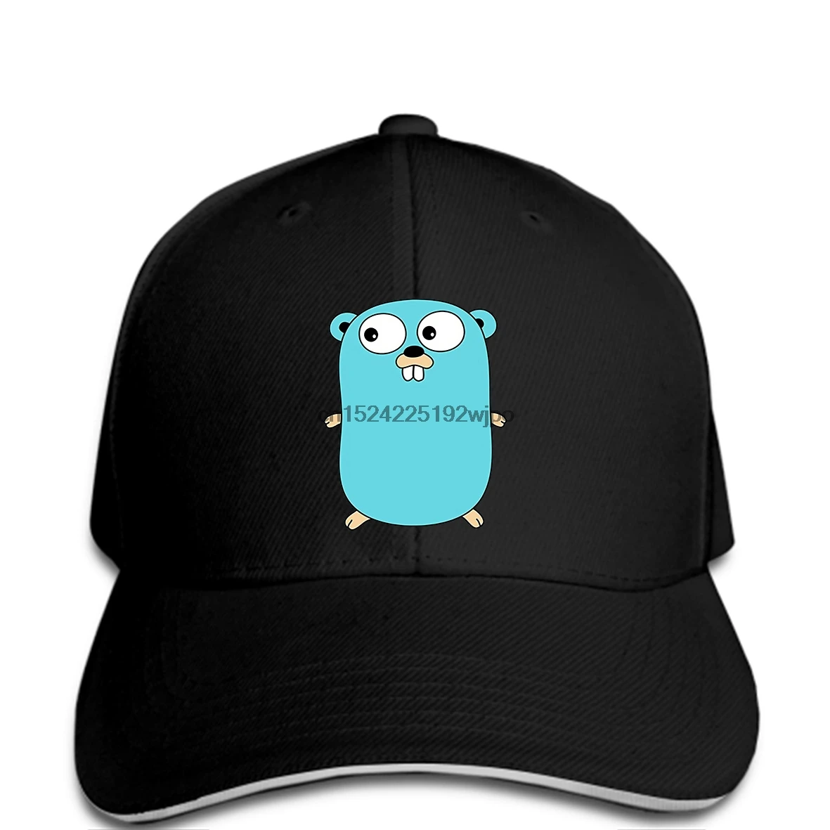 

Vintage Go Golang Gopher mens cap fitness hip hop men caps super cmt
