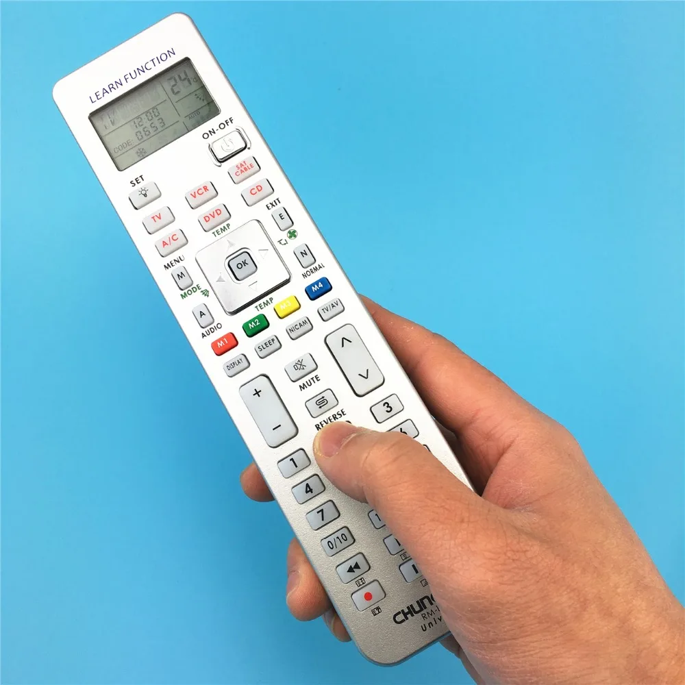 1 шт. Chunghop RM l987e ТВ/SAT/DVD/CBL/CD/AC/VCR Smart tv 3D универсальный пульт дистанционного