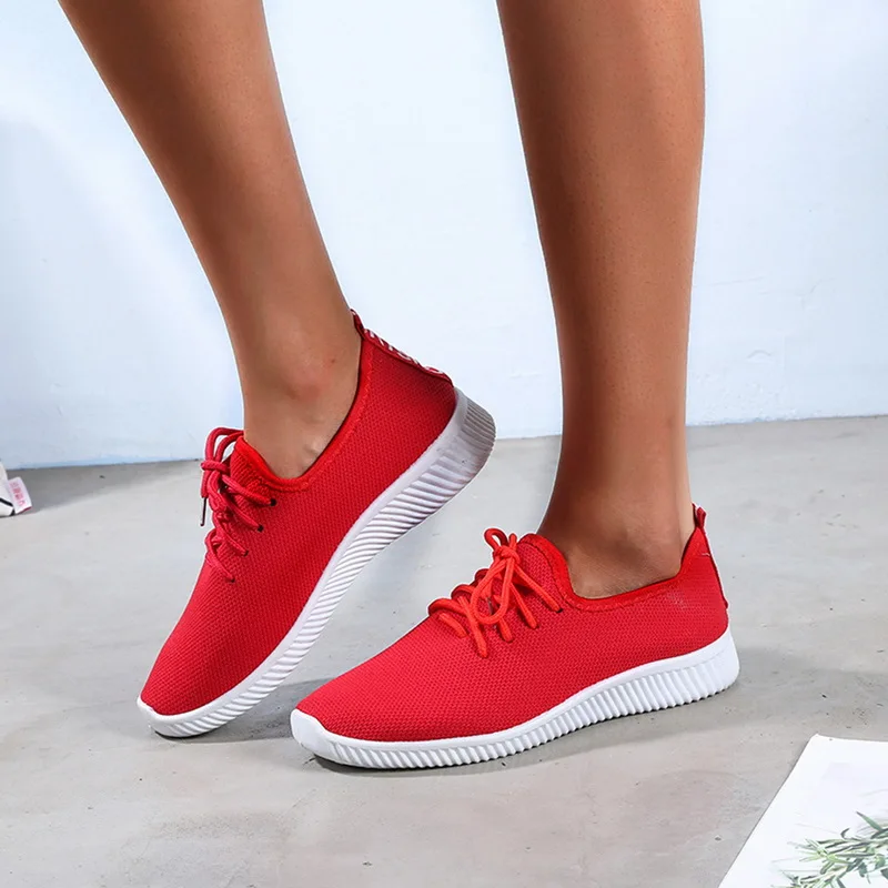 Summer Women Outdoor Running Mesh Shoes Sports Shoes Sneakers Canvas Light Bottom Casual Shoes