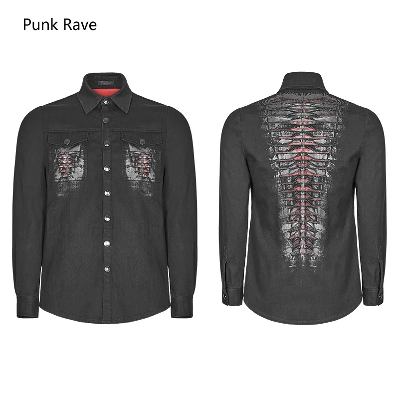 Punk Rave T-Shirt Mens Top Steampunk Gothic visual kei Vest Sleeveless Tank T421