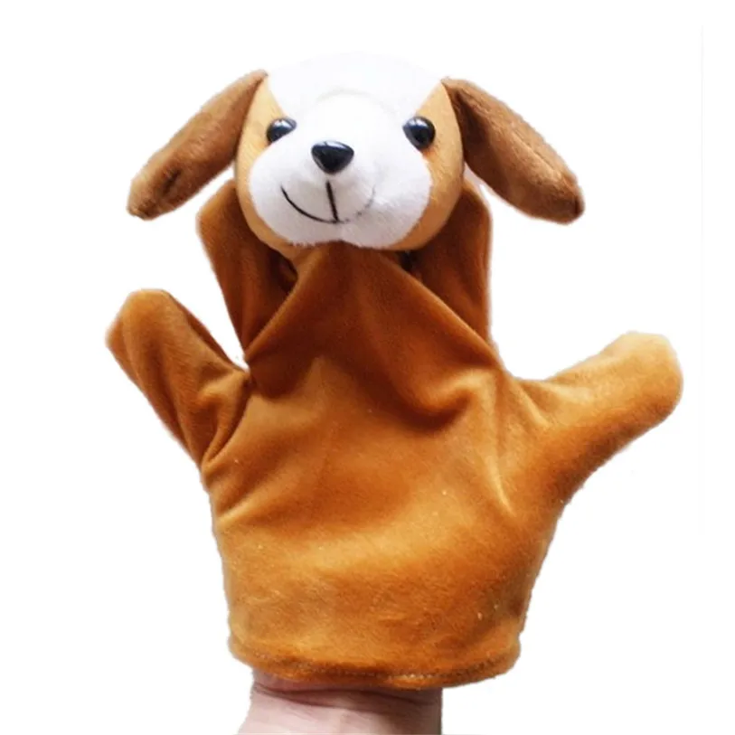 Hot Baby Child Zoo Farm Animal Hand Glove Puppet Finger Sack Plush Toy Levert Dropship yypuppet