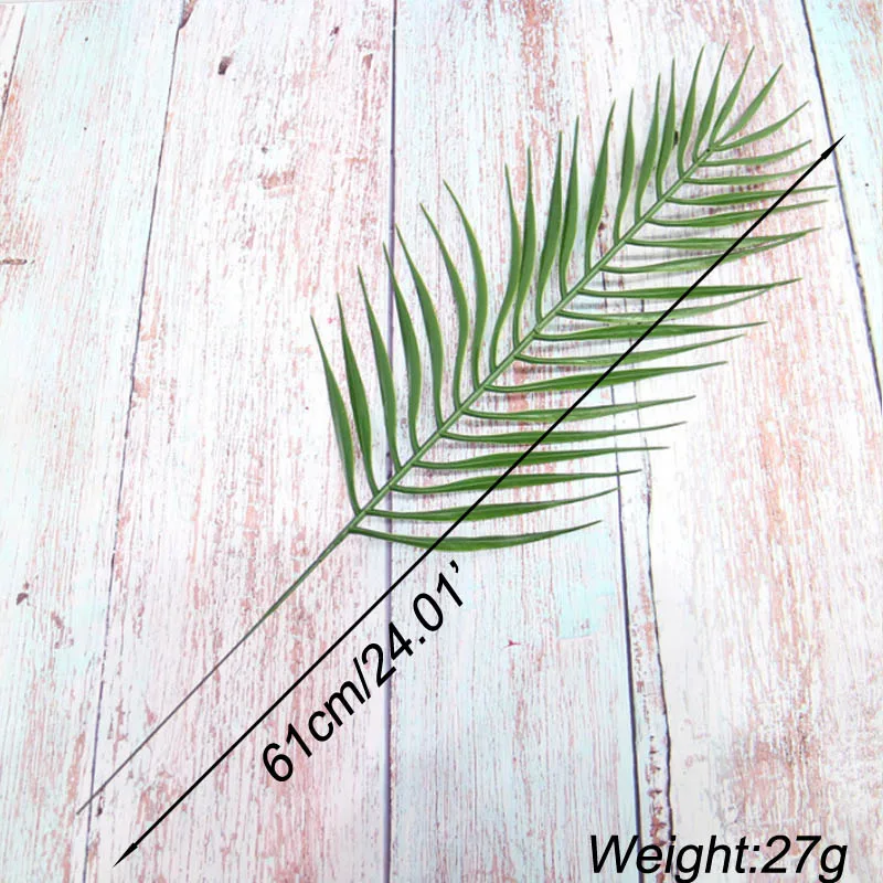 Wholesale Simulated iron Leaves green plants Fake Palm Tree Leaf Greenery for Floral flower Arrangement flore wedding decoration
