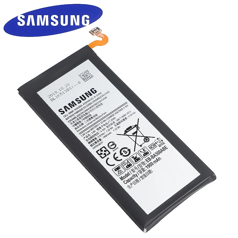 Сменный аккумулятор для Samsung Galaxy A3 A300 оригинальная сменная батарея с