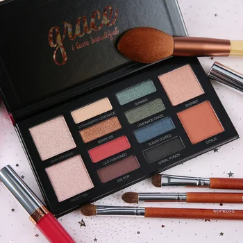 

Makeup Palette Glitter Shimmer Matte Eyeshadow Palette Nude Long-lasting 12 Colors Eyeshadow Make Up