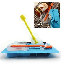 2 шт./лот для льда Куб Mold делает здорово Гитары в форме силиконовые формы льда новизны подарки Ice лоток лето питьевой инструмент