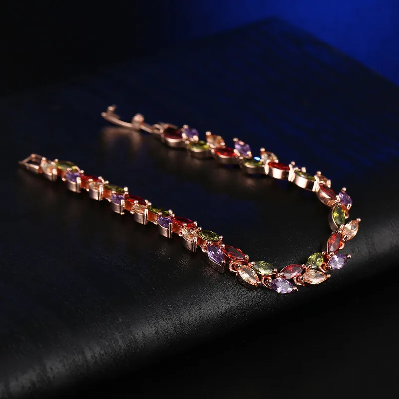 Женский браслет с фианитами золотистого цвета|bracelets for|bracelets for women weddingbracelet with |