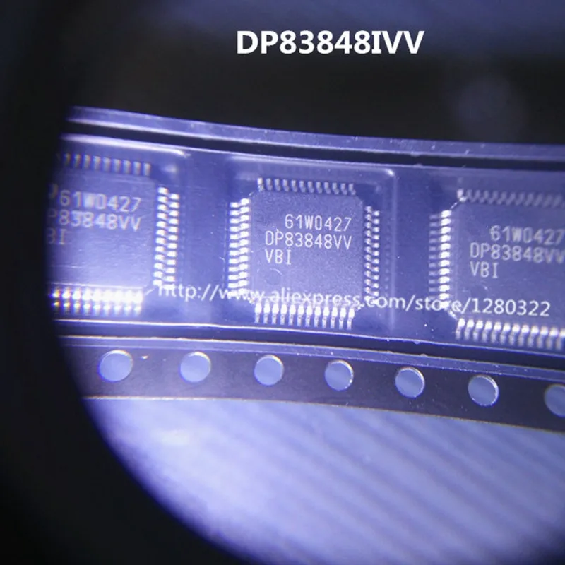 10 шт./лот DP83848IVV DP83848 TQFP-48 IC Ethernet приемопередатчик/Интерфейс чип QFP | Электронные