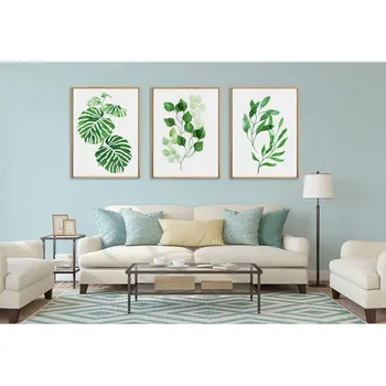 

3 PCS Canvas Wall Art Cactus Abstract Wall Paitings Wooden Framed Stretched Wall Artwork for Modern Home Decor Drop shipping