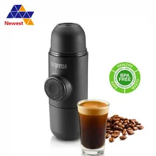 Портативная мини-Кофеварка Эспрессо хорошего качества для путешествий на открытом воздухе, портативная кофемашина