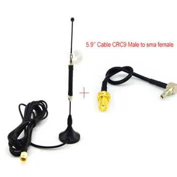 

4G Antenna 10dbi LTE Aerial Signal Repeater SMA Magnetic for 4G lte Router Modem+5.9'' Cable CRC9 Male to SMA Female Coax