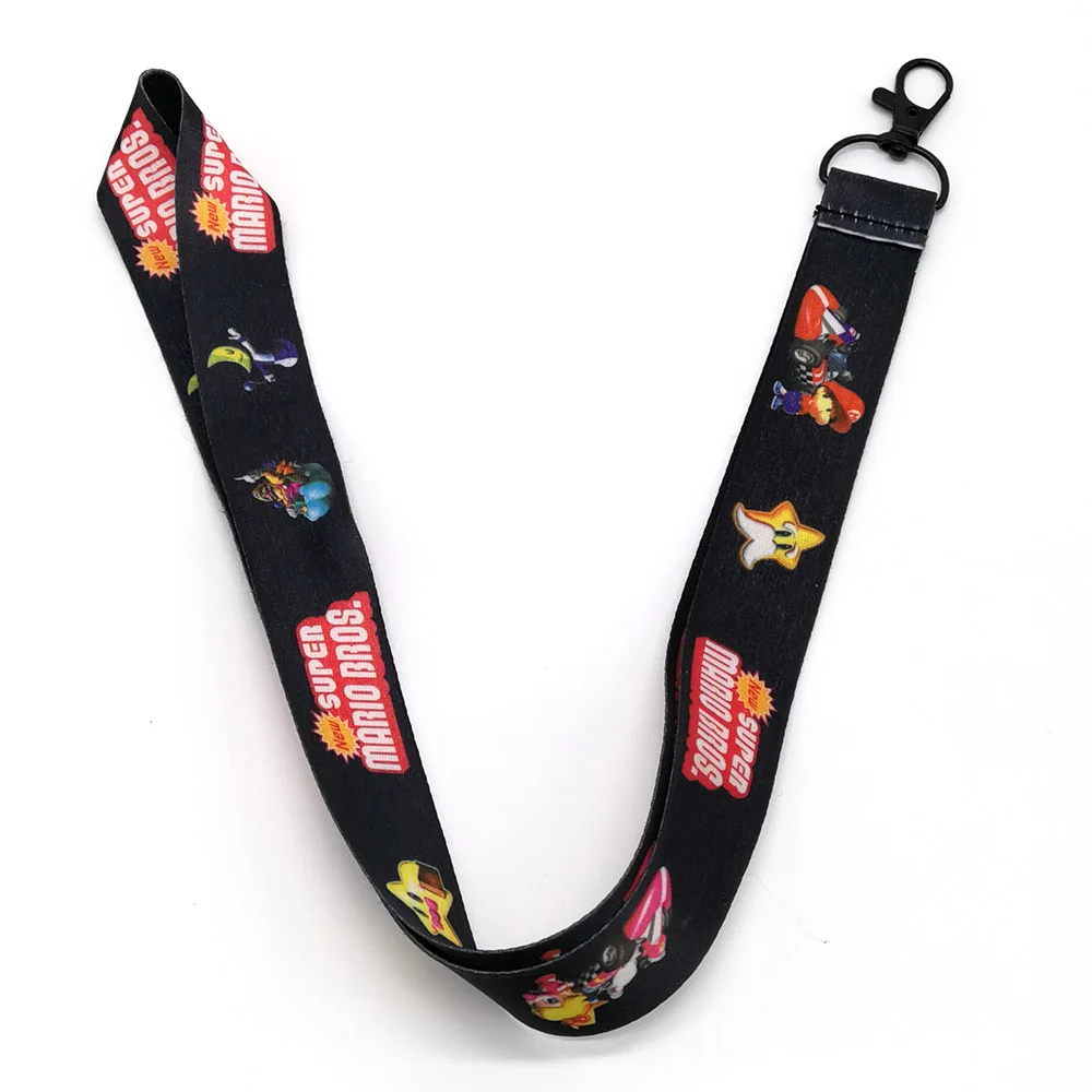 Super Mario Bros шейный ремешок для сотового телефона ID Card Key Lanyard PCXB