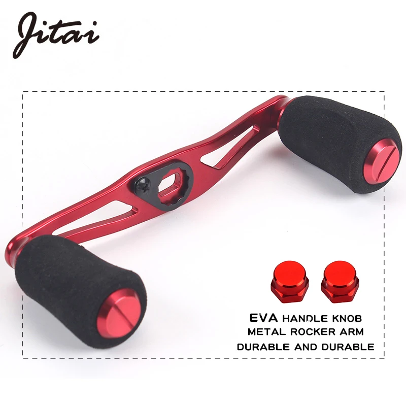 JITAI EVA ручка металлическая Рыболовная катушка DIY Красочные рукоятки гайка в виде