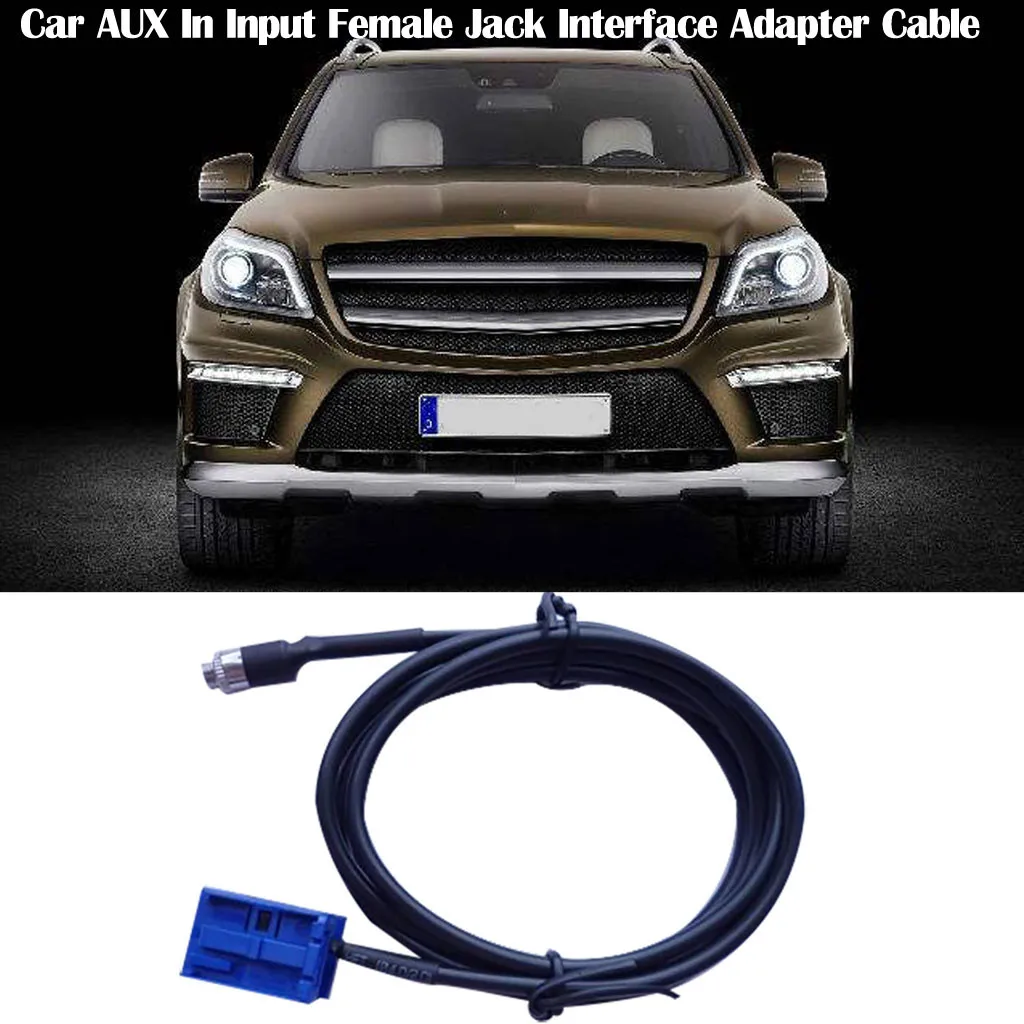 

1X Female Jack AUX Adapter Car AUX In Input Interface Adapter Cable For Audio 20 Audio 30 Audio 50 APS For Mercedes-Benz #YL1