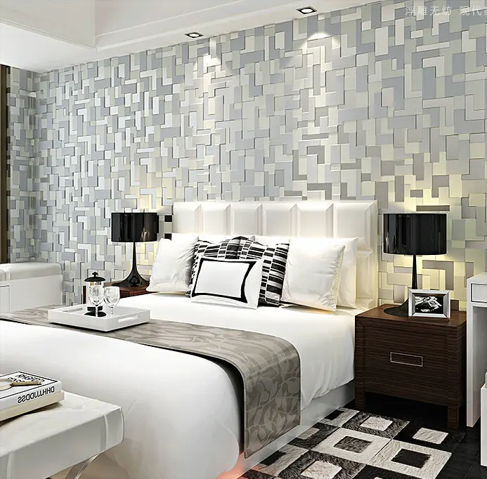 Simple Bedroom Setting simple 3d stereo bedroom living room tv setting wall wallpaper Simple Bedroom Setting simple 3d stereo bedroom living room tv setting wall wallpaper