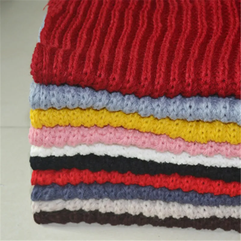 Одежда для женщин, Зимняя Вязаная Мягкая шерстяная ткань, одноцветная теплая шаль-шарф
