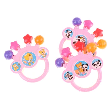 

Lovely Cartoon Infant Baby Bell Rattles Toys Hand Toy For Children Instruments Music Toy High Quality
