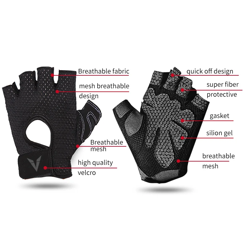 Veidoorn перчатки для тренажерного зала, перчатки для упражнений для мужчин и женщин, унисекс, дышащие нескользящие спортивные перчатки, спортивные, для фитнеса, тяжелой атлетики