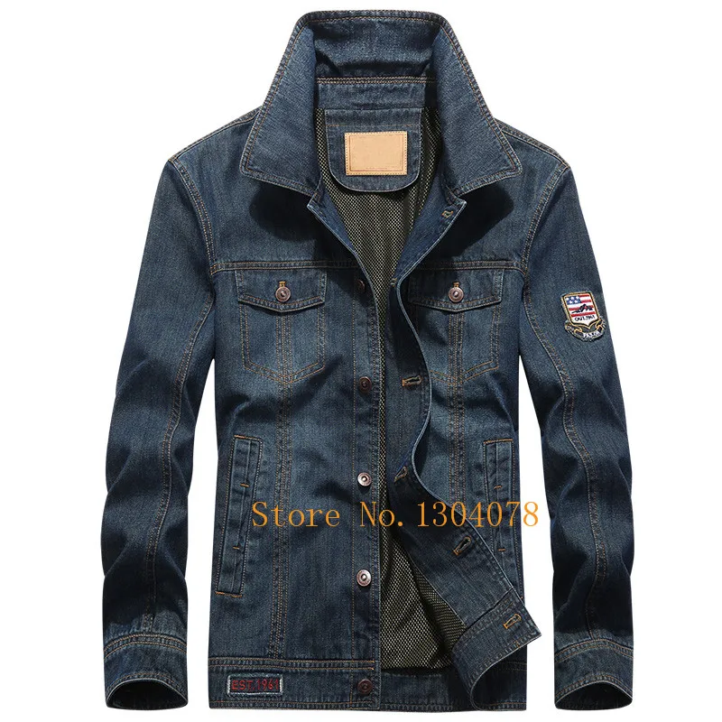 2018 Retro Denim jacket men Spring Autumn Brand Tace & Shark jacket men's classic Streetwear jean jackets coat plus size 5XL 2018 Retro Denim jacket men Spring Autumn Brand Tace & Shark jacket men's classic Streetwear jean jackets coat plus size 5XL