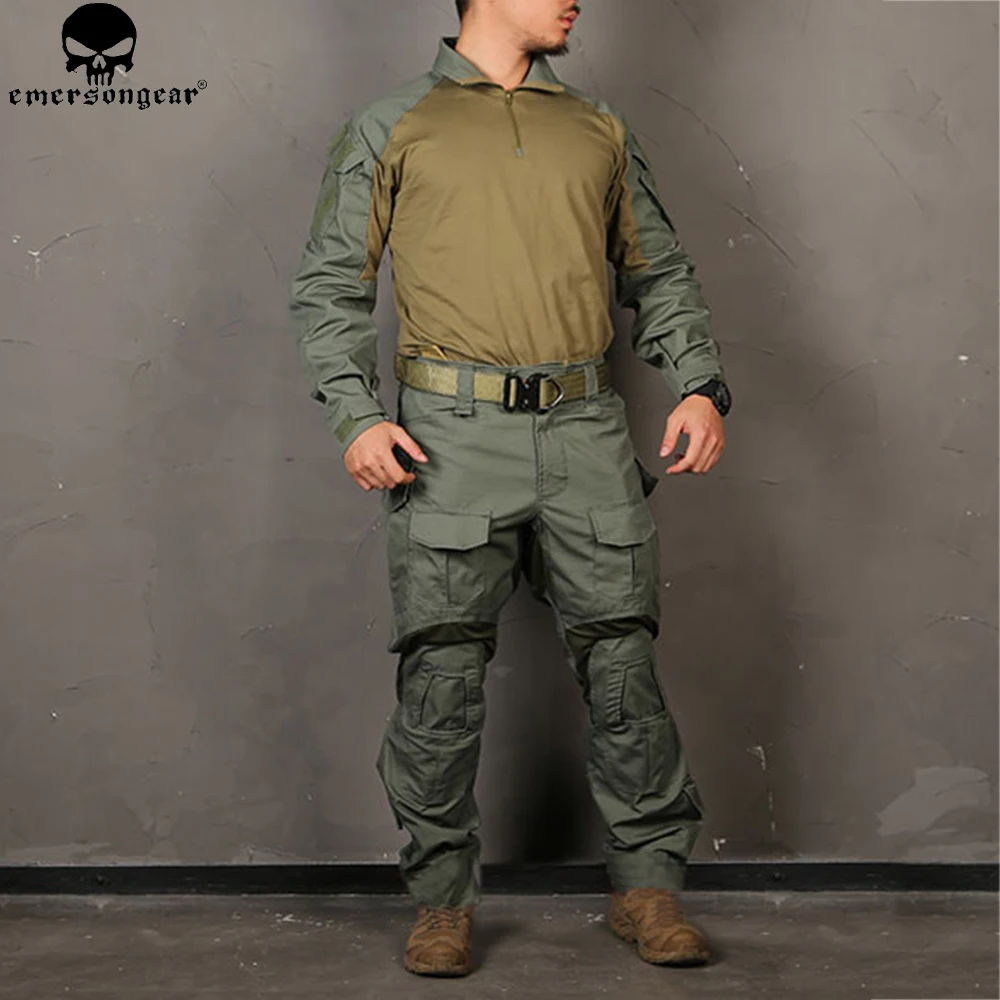 

EMERSONGEAR G3 Combat Uniform Airsoft Shirt Pants with Knee Pads Military Tactical Suit Hunting Clothes EM9351