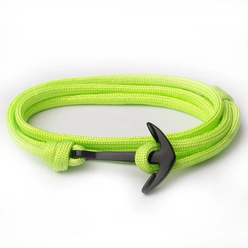 NIUYITID Handmade Bracelet For Women Men Fashion New Anchor Bracelet Accessories Male Jewelry Homme 14 Colors drop shipping (18)