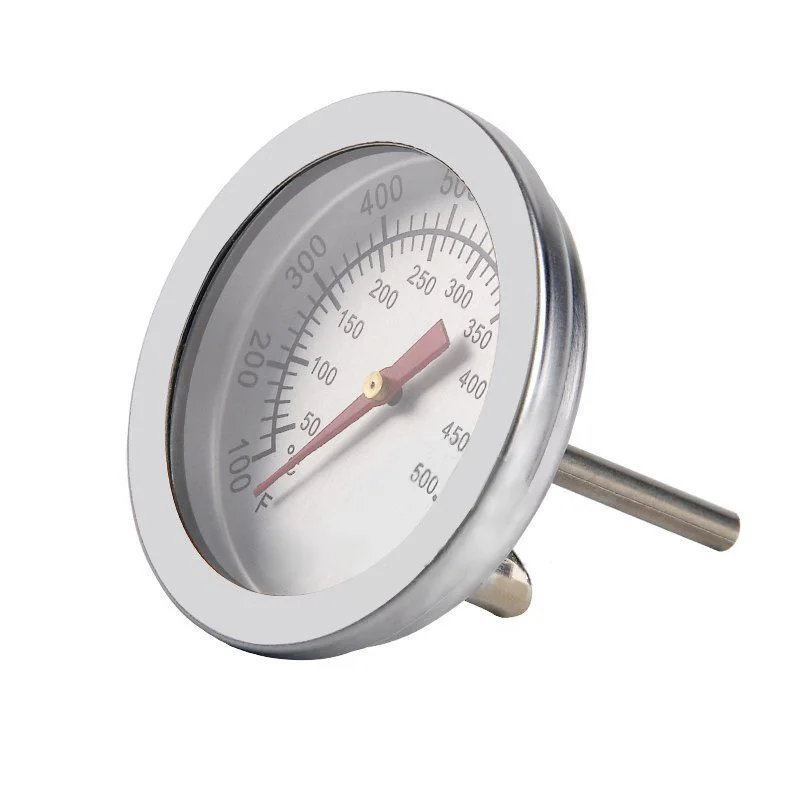 1pc Stainless Steel BBQ Smoker Grill Thermometer Barbecue Meat Temperature Gauge 50-500? For Oven Cooking Tool