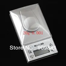 20 г/0.001 г ЖК-дисплей цифровой высокой точности Ювелирные изделия с алмазами Весы мини Еда диета Детские весы Пособия по кулинарии Инструменты Профессиональный Вес баланс