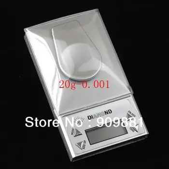 

20g/0.001g LCD Digital High Precision Diamond Jewelry Scale Mini Food Diet Scales Cooking Tools Professional Weight Balance
