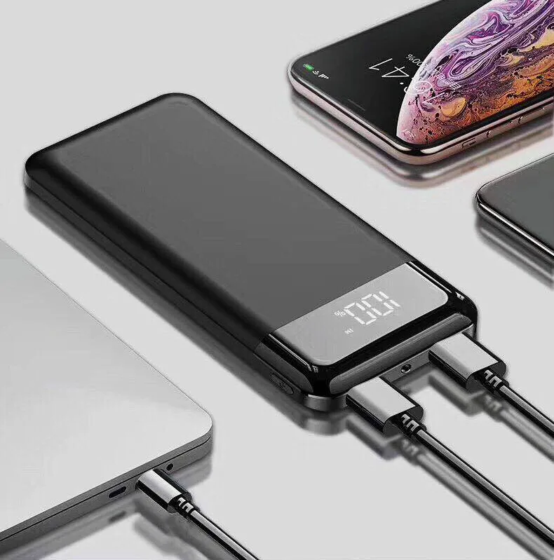 Настоящий внешний аккумулятор 30000 мАч для Xiaomi Mi 2 USB power Bank портативное зарядное устройство Внешний аккумулятор повербанк для iPhone 7 6X8 XS MAX