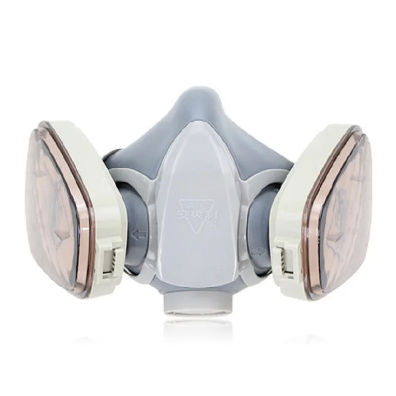 Половина-пылезащитный респиратор костюм респиратор вниз дыхательный клапан с двойным слоем KN95 анти PM2.5 фильтры Анти-туман очки украшения
