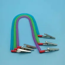 20pcs Coil Plastic Dental Patient BiB Clips Chains Dental Materials Napkin Holder Dentist Tools Color Random
