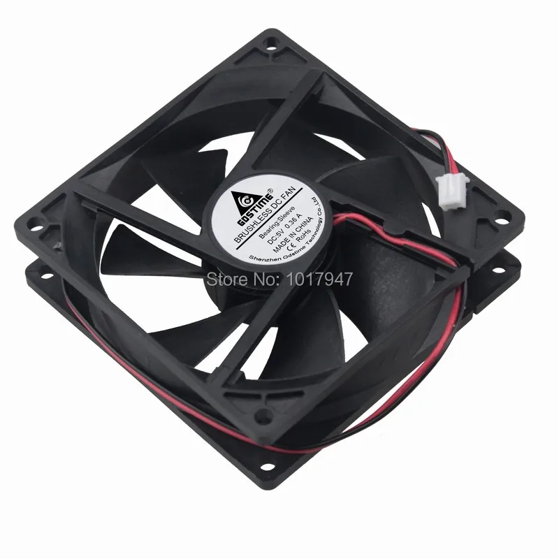 

10pcs/LOT 9225s GDT 5V DC 2Pin 92mmx92mmx25mm 9225 9cm fan ventilation