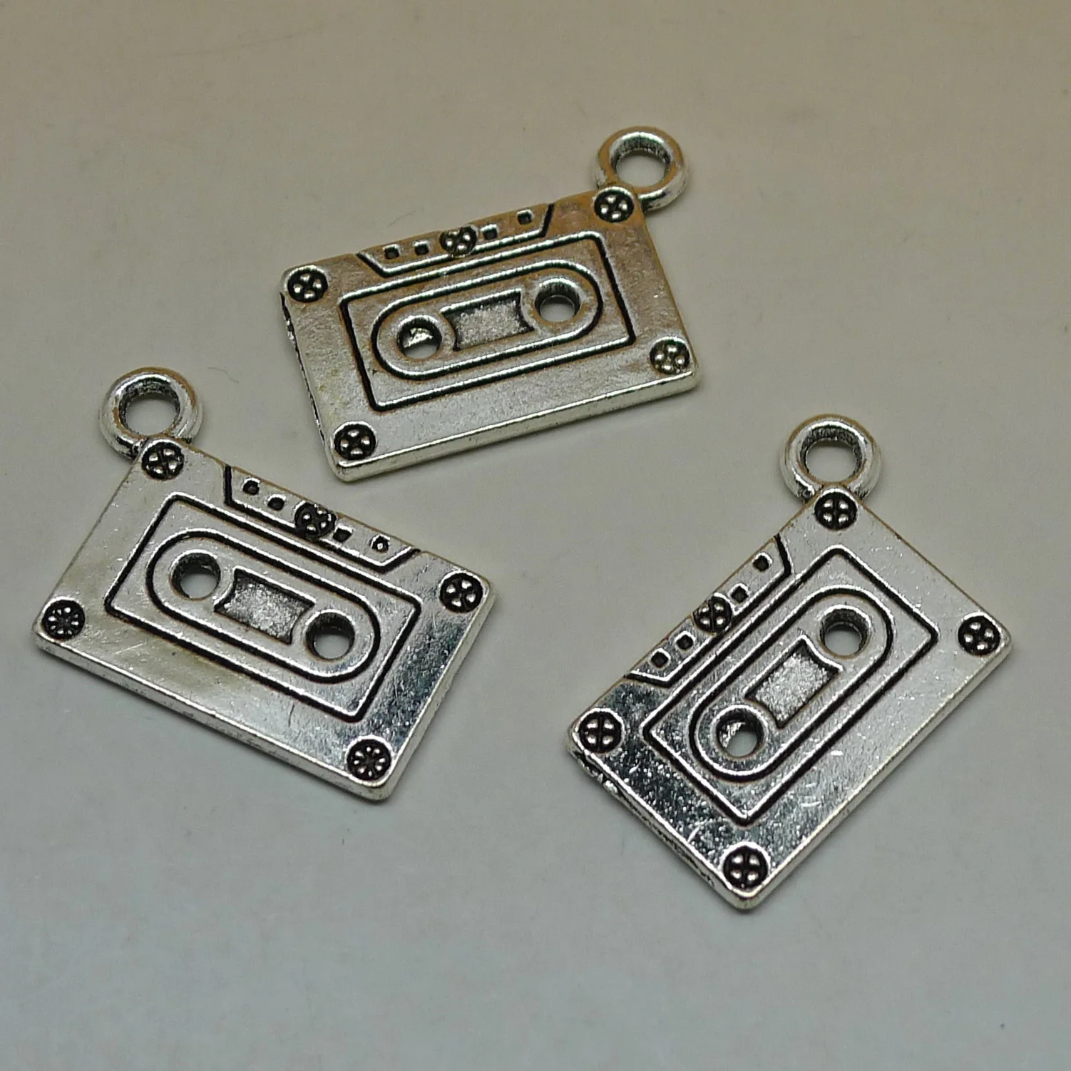 120pcs tape pendants charms antique silver Handmade Jewelry
